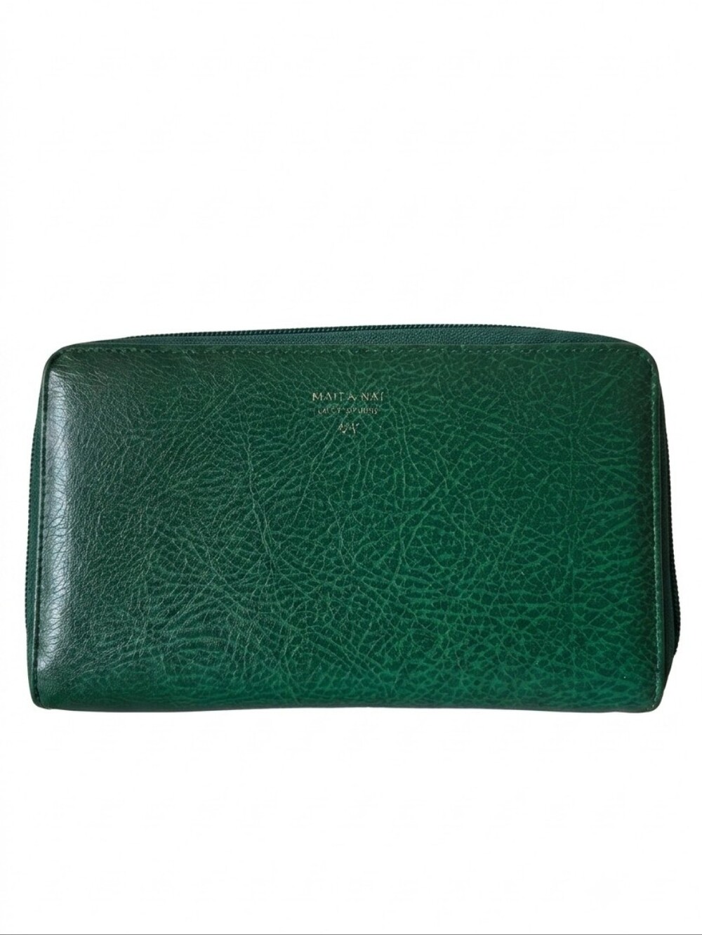 Matt & Nat Emerald Green Zip-Around Continental Wallet | Vegan Leather